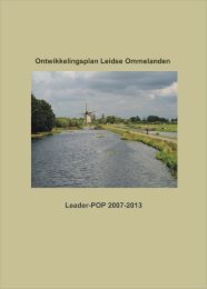 Ontwikkelingsplan Leidse Ommelanden - Netwerk Platteland