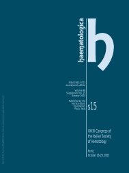 Haematologica 2003;88: supplement no. 15 - Supplements ...