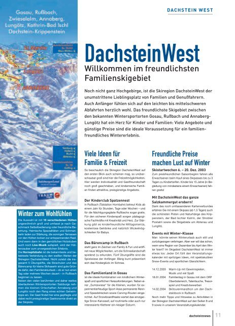 Besuchen Sie uns im Internet > www.dachsteinnews.at