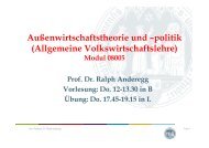 Unterlagen zur Vorlesung - Prof. Dr. Ralph Anderegg