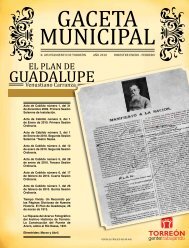 Gaceta Municipal Enero-Febrero 2010 - Ayuntamiento de TorreÃ³n