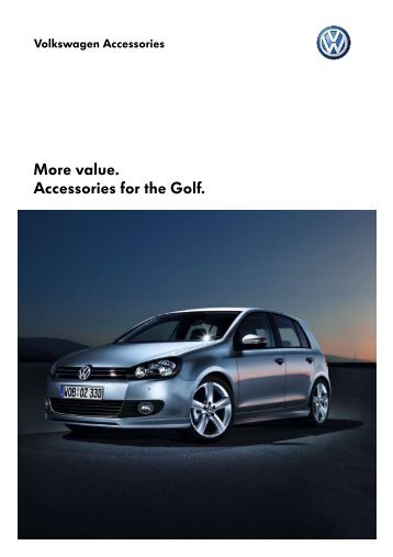 More value. Accessories for the Golf. - Volkswagen