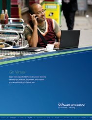 Software Assurance Desktop Virtualization brochure - Microsoft