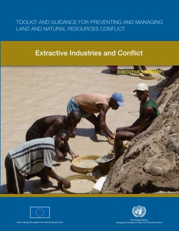 Extractive Industries and Conflict - UNEP