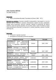 chim. Dumitru SOTCA - ICECHIM