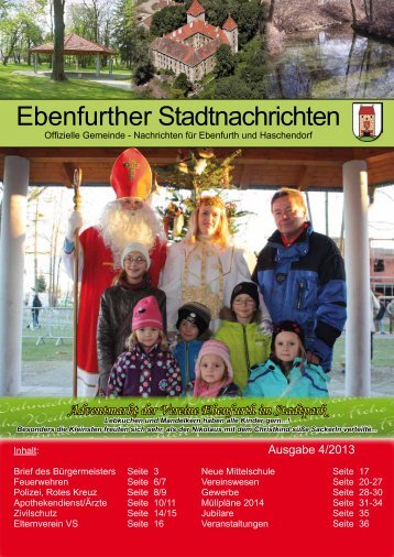Ebenfurther Stadtnachrichten vom Dezember 2013 - Stadtgemeinde ...