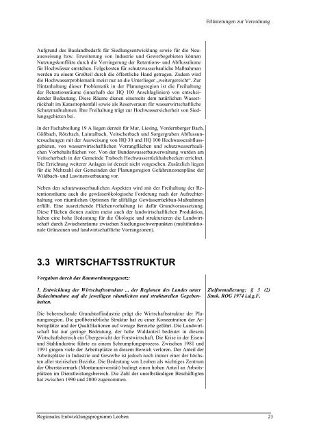 Verordnung und ErlÃ¤uterungsbericht - Raumplanung Steiermark