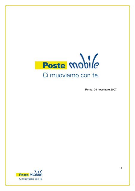 PosteMobile in sintesi - Poste Italiane
