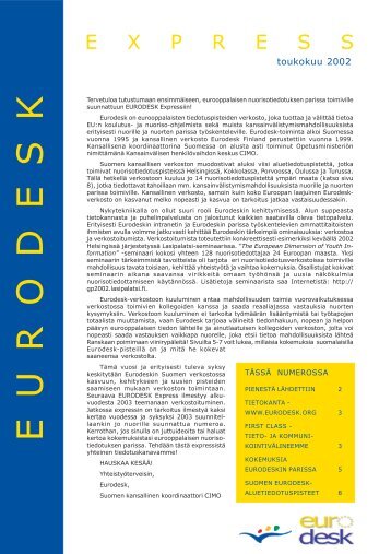 EURODESK - CIMO KansainvÃ¤lisen liikkuvuuden ja yhteistyÃ¶n keskus