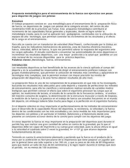Metodos de entrenamiento dela velocidad