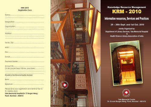 Information resources, Services and Practices - Tata Memorial Centre