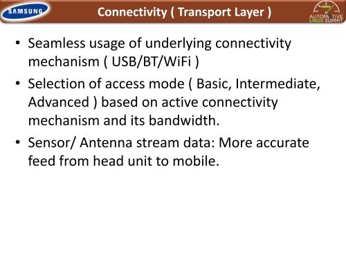 Vehicle Interface Layer - The Linux Foundation