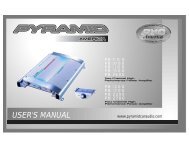 USER'S MANUAL - Pyramid Car Audio