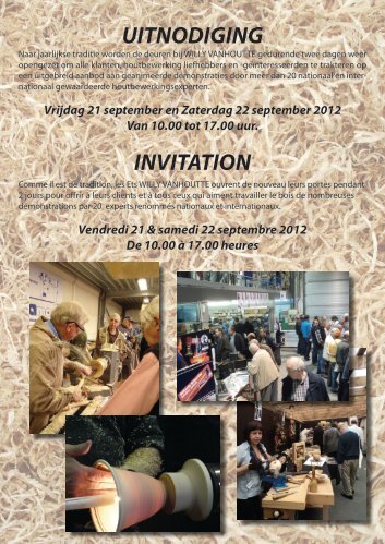 UITNODIGING INVITATION - Willy Vanhoutte