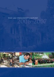 presidents-report200.. - LAU Publications - Lebanese American ...