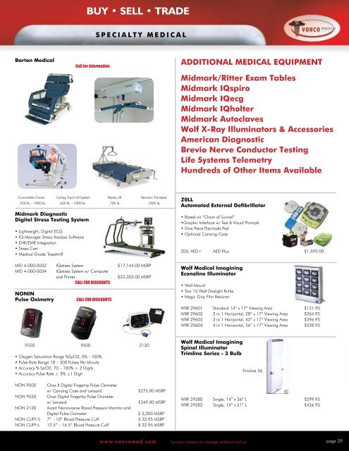 catalog - Vonco Medical