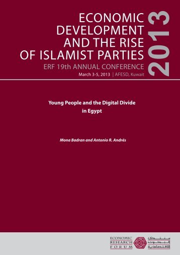 Young People and the Digital Divide in Egypt - Economic Research ...