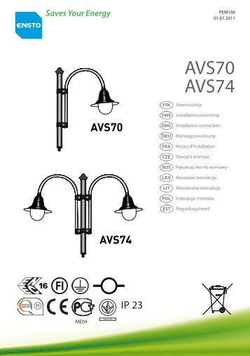 AVS70 AVS74 - Products - Ensto