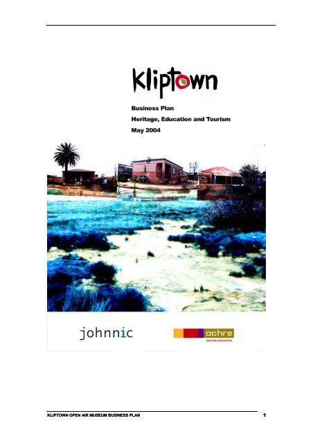 Kliptown Business Plan - Johannesburg Development Agency
