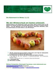 Herrlich wärmend: der Weinwinter in der ... - Presse - Steiermark