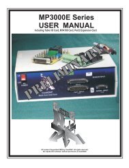 MP3000E Series USER MANUAL - CandCNC