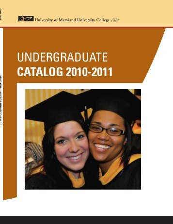 undergraduate catalog 2010-2011 - UMUC Asia - University of ...