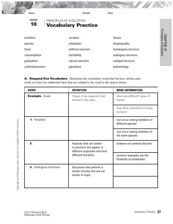 10 Vocabulary Practice - KCSD Staff Pages