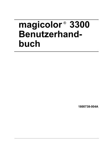 magicolor 3300 - Printer Registration - Konica Minolta