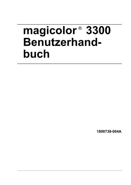 magicolor 3300 - Printer Registration - Konica Minolta