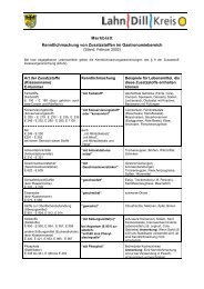 Merkblatt Kenntlichmachung von Zusatzstoffen im ... - Lahn-Dill-Kreis