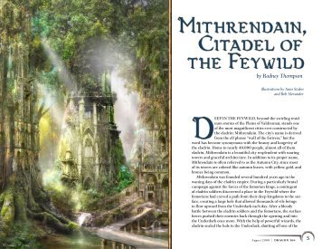 Mithrendain, Citadel of the Feywild - Wizards of the Coast