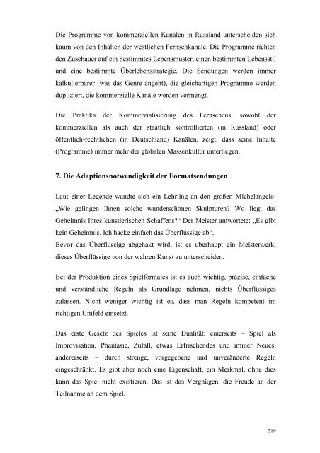 Die vergleichende Analyse der gleichen Quiz-Formate im deutschen ...