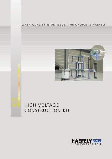 HIGH VOLTAGE CONSTRUCTION KIT - Haefely Test AG