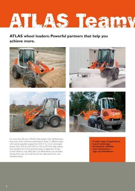 ATLAS wheel loaders