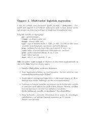 Opgave 1. Multivariat logistisk regression