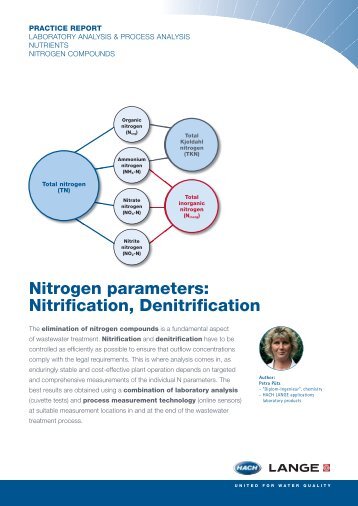 Nitrogen parameters: Nitrification, Denitrification - HACH LANGE