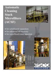 Automatic Cleaning Stack Microfilters (ACSF) - ESCO Process