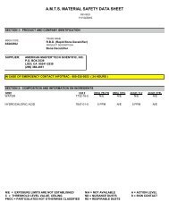 Manufacturer's MSDS - Southland Medical Corporation