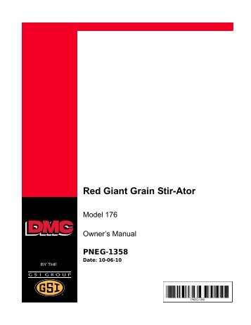 Red Giant Grain Stir-Ator - David Manufacturing Co.