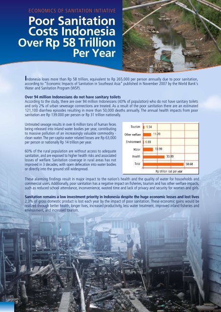 Economic Impacts of Sanitation in Indonesia - WSP