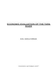Economic evaluation of the Tara river (744 KB ... - Visit Montenegro