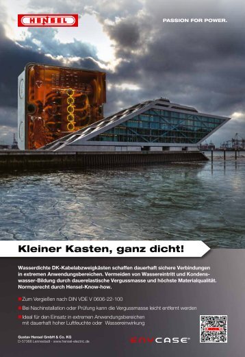 Flyer "Kleiner Kasten, ganz dicht!" - Hensel