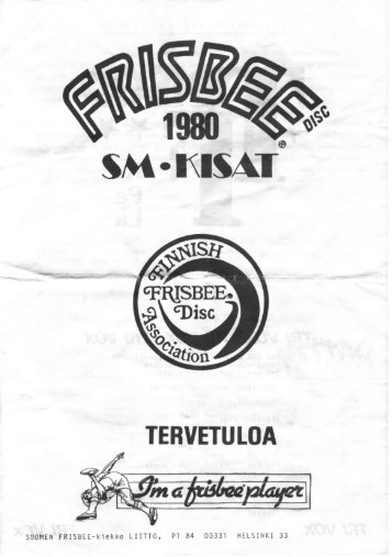 SM Kisalehti 1980 - Ultimate.fi