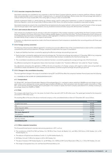 Consolidated Financial Statements and Consolidated Management ...