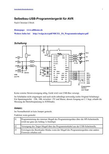 Selbstbau-USB-Programmiergerät für AVR - Index of