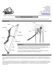 Compound Bow Owners Manual 2004-2005 - Merlin Archery