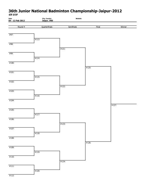 to download - Badminton Association of India