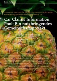 Car Claims Information Pool: Ein nutzbringendes ... - solutionproviders