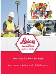 Solutions for Your Business - Leica Geosystems