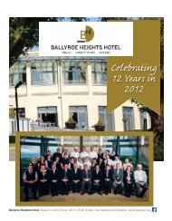 Celebrating 12 Years in 2012 - Ballyroe Heights Hotel